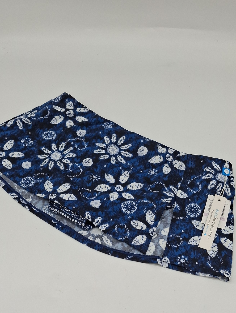 BLEU Rod Beattie Take a Dip Skirted Bikini Bottom Blue 6